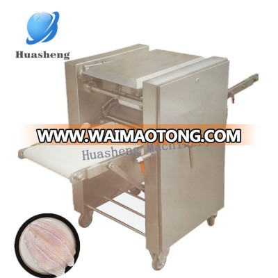 Automatic pellicular fish skinning peeling machine